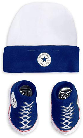 Converse Babymütze und Rüschen-Bootie Set
