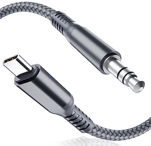 Basesailor for iPhone 16 Pro Max Aux Kabel,USB C Aux Kabel 1.8M,Typ C auf 3.5mm Stecker Klinke Audio Adapter für iPhone 16e 15 Plus,Samsung Galaxy S25 S24 S23 S22 Ultra A56 A55 A54 Note 20 Z Flip Fold