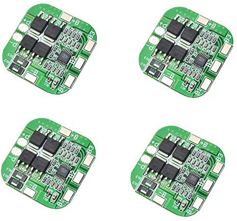 ZkeeShop 4Pcs 4S 20A 14.8V BMS Li-ion Lithium Battery Protection Board 18650 Charger Protection Board 16.8V Over Charge Over Discharge Short Circuit Protection