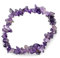 Myga Chip Bracelet - 7 Chakra Gemstone Jewellery with Natural Healing Crystals for Women and Men for Yoga and Meditation with Gift Box - Amethyst