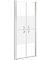 vidaXL Porte de douche en niche - Porte battante - Paroi de douche en verre - Cadre en aluminium semi-mat ESG - 81 x 190 cm