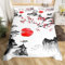 Loussiesd Japanische Ukiyoe Bettwäsche Set Kirschblüten Rote Sonne Bettbezug für Kinder Jungen Mädchen Tinte Japanischen Stil Bettwäsche 155x220cm Exotischer Stil Dekor Bettwäsche mit 1 Kissenbezug