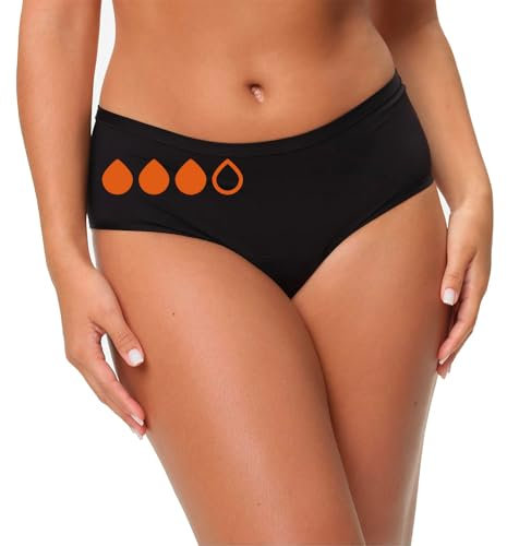 snuggs® Classic | Periodenunterwäsche für Starke Blutung | Dünne und saugstarke Menstruationsunterwäsche | Made in EU | Recyceltes Nylon | Nachhaltige Alternative zu Tampons und Binden | XXL