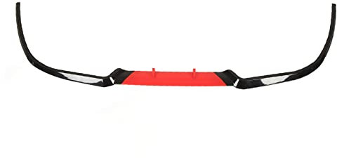 Frontlippenspoiler, Stoßfängertrenner, Schlagfest, Vorne 114 cm, Ersatz für Seat Rot (Rot)