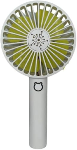 Mini ventilatore portatile, elegante, portatile, maneggevole, con 3 potenti velocità del vento, riutilizzabile, per campeggio, viaggi, casa, ufficio, palestra, cucina, picnic, motore silenzioso senza