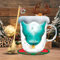 Yuragim Tassen Weihnachten Becher, Süße Weihnachtstasse Doppelwandige Gläser mit Deckel & Griff und Untersetzer, Weihnachtsbaum Kaffeetassen Espressotasse Geschenk für Eltern,Freunde,und Weihnachten