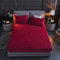 HAIBA bettlaken Cashmere Touch spannbettlaken Rotwein 200X200cm+30cm Cashmere Touch Kuschelig Flauschig Plüsch Flanell Bettlaken Spannbetttuch für Boxspringbett Topper Matratze