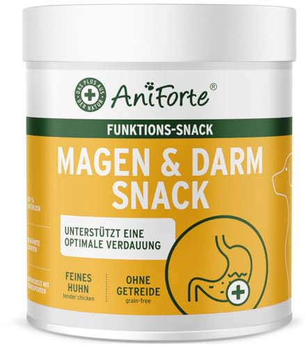 AniForte Snack pour l'estomac et Les intestins des Chiens 300 g – Friandises pour Chiens avec probiotiques, Terre médicinale, amélioration de la Fonction intestinale et de la consistance des selles