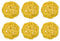 sourcing map 6 Pcs Wicker Rattan Balls 3.2 Inch Rattan Decorative Balls Vase Fillers for Wedding Party Centerpiece Bowls Home Decoration Yellow