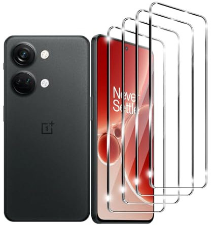 Zicurz 4 Stück Schutzglas für OnePlus Nord 3 5G, für Panzer Schutz Glas, Schutzfolie, HD Displayschutz, Blasenfrei, für OnePlus Nord 3 5G