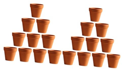 Milisten 40 Piezas Maceta de Terracota para Plantas de Interior pies de Maceta Decorar el Patio Mini artesanía maceteros macetas suculentas plantador Plato Maceta de Barro Arcilla