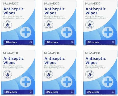 Generic Antiseptic Wipes 10 Sachets - 6 packs