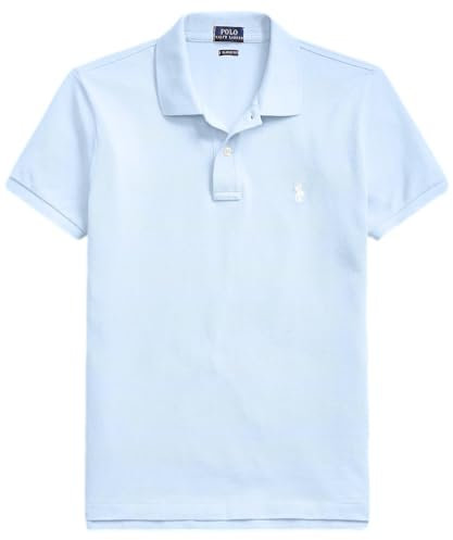 Polo RL Damen Classic Fit Mesh Pony Shirt, Rl Office Blue, X-Groß