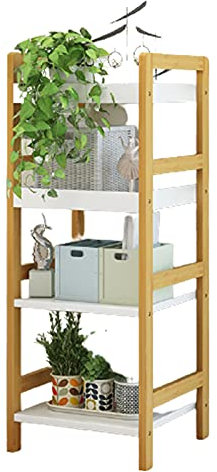 JKJZSALJ Treppenregal mit mehreren Ebenen, Eckregal, Treppe, Holzregal, Badezimmerregal, freistehende Waschmaschine, Toilettenregal für Zuhause, C,4