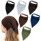 AOZUO 6er Pack Dreieck Kopftücher Damen, Kopftuch Damen Sommer, Haarschal Stirnbänder, elastisches Boho Dreiecks Bandana, rutschfestes Kopftuch, einfarbiges Haartuch für Reisen und Partys