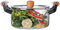 NNYCC Ollas de Vidrio Calentables para Cocinar con Mango de Madera,Olla de Vidrio Transparente para Restaurante de Cocina Casera,2.5l