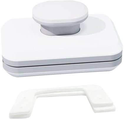 HunicandIU Cepillo magnético de Limpieza de Cristales, Limpiador magnético de Doble Cara, Herramientas antigoteo, Herramientas Fuertes de Doble Cara para Limpiar Cristales con Mango ergonómico para