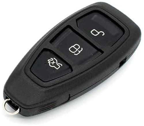 MUEOSI 3 Buttons Key Fob, for Ford, for Focus, C-Max, for Mondeo, Kuga, for Fiesta, Galaxy With Blade Auto Replacement Car Silicone Remote Shell car key shell