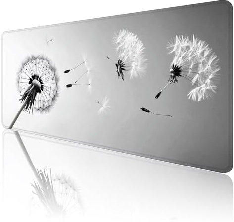 Tapis de Souris Noir Tapis de Souris Gamer XXL 800x400x3mm ImperméAble Et AntidéRapant Mousepad Bords Cousus Une éTendu SousMains Tapis Souris Rose pour Gamer, Pc et DéCoration de Bureau D195