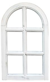 Gwenys Haus Shabby Deko Fensterrahmen, Höhe ca. 48 cm, Breite ca. 29 cm