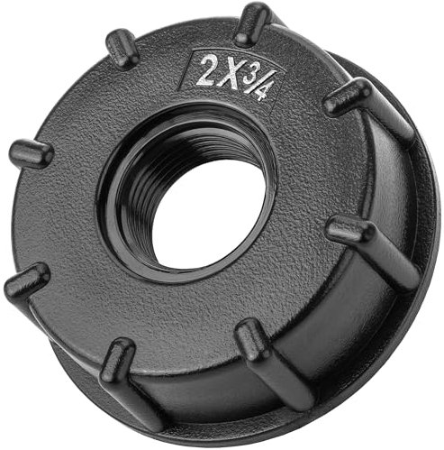 BOOPARTS - Raccordo adattatore per serbatoio IBC 2 (S60 x 6) 3/4 (20/27) Tappo connettore per serbatoio da 1000 litri con collegamento per rubinetto o tubo da giardino. Adatto per vari serbatoi.