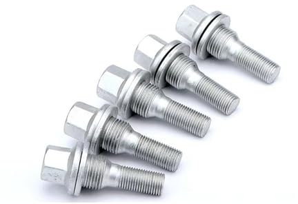 Entretoises Roue 16/20 Pièces Écrous Roue Alliage Voiture Boulons Vis Pour Peugeot 206/208/301/307/308/407/408 Pour Citroen Longueur Filetage 28/40/45mm M12x1.25 Élargisseurs Voie Wheel Spacer(20piece