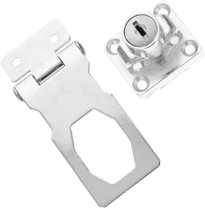 SHINEOFI 1 Ensemble De Serrures De Porte D'Armoire De Classeur De Cave À Vin De Vitrine De Remplacement Pour Armoire De Rangement De Sécurité En Verre En Fer Argenté