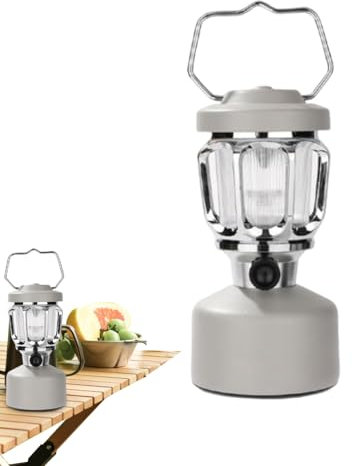 Lantern De Camp Portable - Éclairage Extérieur Alimenté Par Batterie, Torche De Lampe De Poche À LED Imperméable | Lumière De Nuit Rechargeable Pour Les Écuries De Chevaux Hangar De Jardin Cabins Cabi