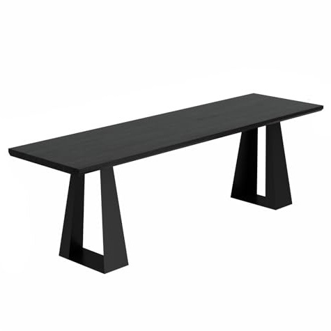 ZENGXJYCQINGJIANG Gaming Desk Modern Simple Style Writing Desk Workstation, Metal Frame Long Table Behind The Sofa for Home Office Living Room(L)