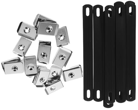 Ipetboom 10pièces Lot de Poignées pour Ampli Guitare Enceintes et Étuis Compatible Plupart des Modèles Remplacement Facile et Sûr pour Transport
