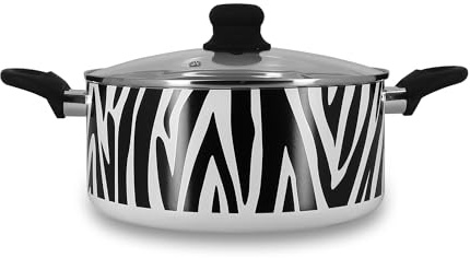 MENASTYL - Faitout zèbre 24cm en aluminium revêtement céramique induction - 6021085