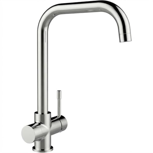 Mitigeur de Cuisine Rabattable 360° en Acier Inoxydable SUS304 – Anti-Traces, Gain de Place, Idéal pour Petites Cuisines, Camping-Car, Devant Fenêtre – Design Moderne Brossé