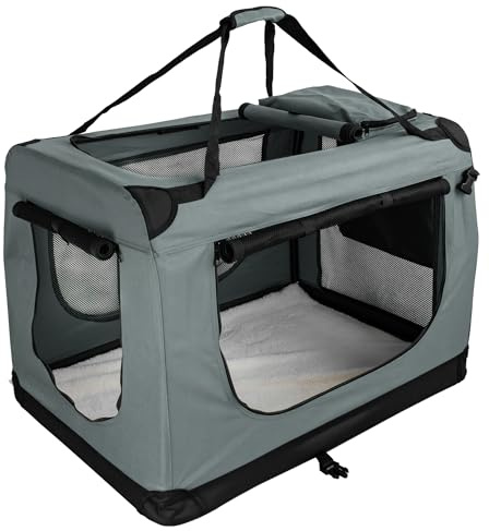 Faltbare Hundebox Transporttasche Transportbox Auto Hunde Box Petigi