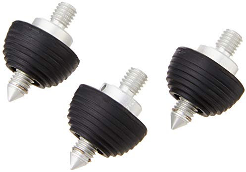 Gitzo GS5030VSF Video Rubber and Spike Feet, Black, 3.23 in*0.04 in*1.73 in