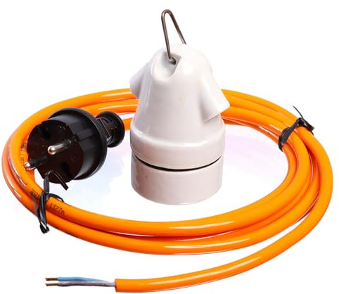 Keramikfassung mit Kabel (3 Meter-Kabel)
