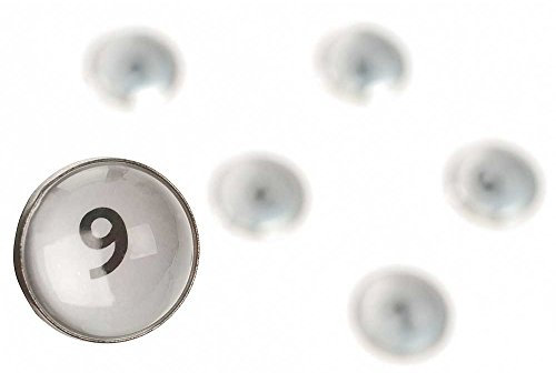 HAB & GUT -MC026- Runde Kühlschrankmagnete, Zahlen von 1-9 als Magnetbuttons, ultra starke Haftkraft