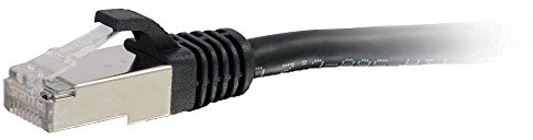 C2G 89919 Cat6a Booted Shielded (STP) Network Patch Cable - Patch cable - RJ-45 (M) to RJ-45 (M) - 5 m - STP - CAT 6a - molded, snagless, stranded - black