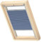 VELUX Original Wabenplissee, S08, Nachtblau, mit Grauer Führungsschiene