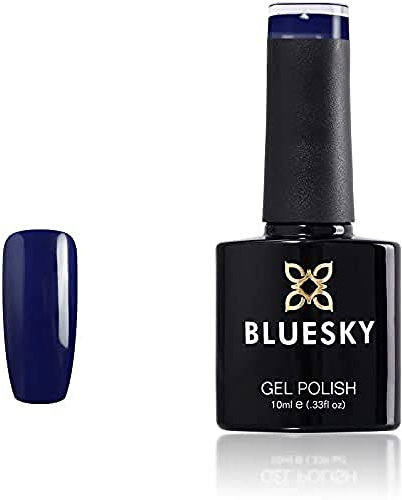 Bluesky Gel Nail Polish, Dark Blue A116, Long Lasting, Chip Resistant, 10 ml (Requires Curing Under UV LED Lamp)