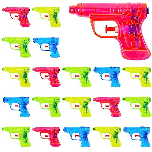 THE TWIDDLERS 20 Kleine Wasserpistolen Spielzeuge für Jungen & Mädchen - Mitgebsel für Kindergeburtstag, Gastgeschenke, Pool- & Strandpartys…