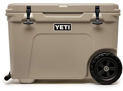 YETI Tundra Haul Tragbarer Kühler mit Rollen, Hellbraun