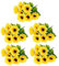 CheeseandU Künstliche Sonnenblumensträuße, 35 Blütenköpfe, Seiden-Sonnenblumen für Hochzeit, Brautstrauß, Heimdekoration, Babyparty, Geschenk, Mittelstück, Schießrequisite (gelb)