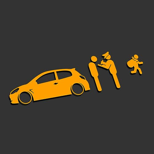 Decus Low is NOT A Crime CLIO 3 RS XL 2127 (orange) // Sticker OEM JDM Style Aufkleber