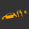 Decus Low is NOT A Crime CLIO 3 RS XL 2127 (orange) // Sticker OEM JDM Style Aufkleber