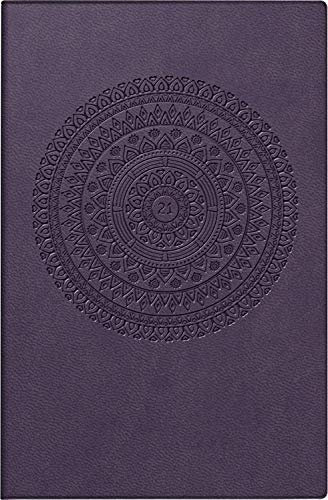 rido/idé 7011055021 Taschenkalender partner/Industrie I, 2 Seiten = 1 Woche, 72 x 112 mm, Kunstleder-Einband Trend türkis (Ornament), Kalendarium 2021