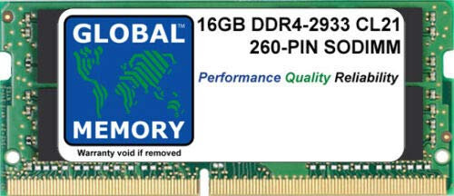 16GB DDR4 2933MHz PC4-23400 260-PIN SODIMM Memoria RAM para Ordenador PORTÁTILES/NOTEBOOKS
