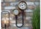 Casadomu Steampunk Clock Industrial Pipe Wall Hanging Large Antique Style Decor Timepiece