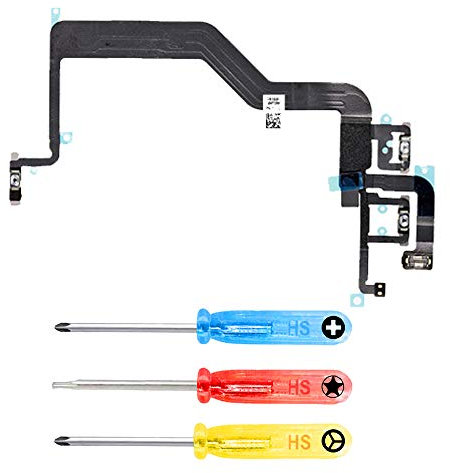 MMOBIEL Bouton Power/Volume Contrôle Compatible avec iPhone 12/12 Pro - Bouton Marche/Arrêt Nappe Flex Remplacement - INCL. commutateur de Silencieux et Tournevis