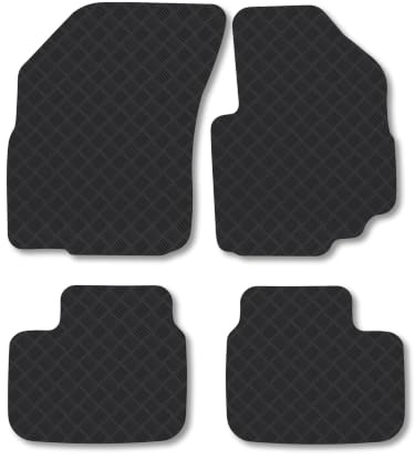 Suzuki SX4 (2006-2015) [Automatic] 3mm Rubber Car Mats | Tailored Fit Durable Floor Mats Full Coverage Protection Waterproof Accessories Easy Clean Anti Slip Made in the UK