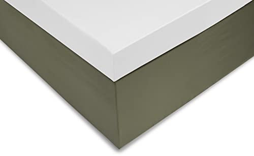 Heckett and Lane Topper Spannlaken Zo!Home 1 Spannbettlaken 90x210-220cm 100% Baumwolle Mako-Satin White